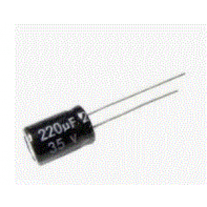 220uF 35V 105°C Radial Electrolytic Capacitor 8x12mm