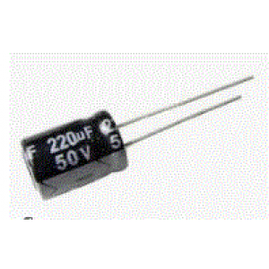 220uF 50V 105°C Radial Electrolytic Capacitor 10x13mm