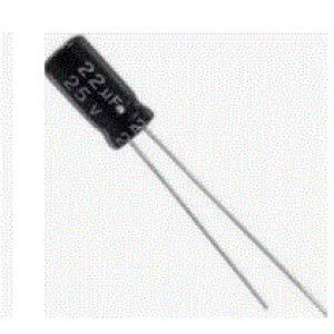 22uF 25V 105°C Radial Electrolytic Capacitor 4x7mm