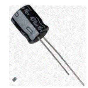 470uF 16V 105°C Radial Electrolytic Capacitor 8x12mm